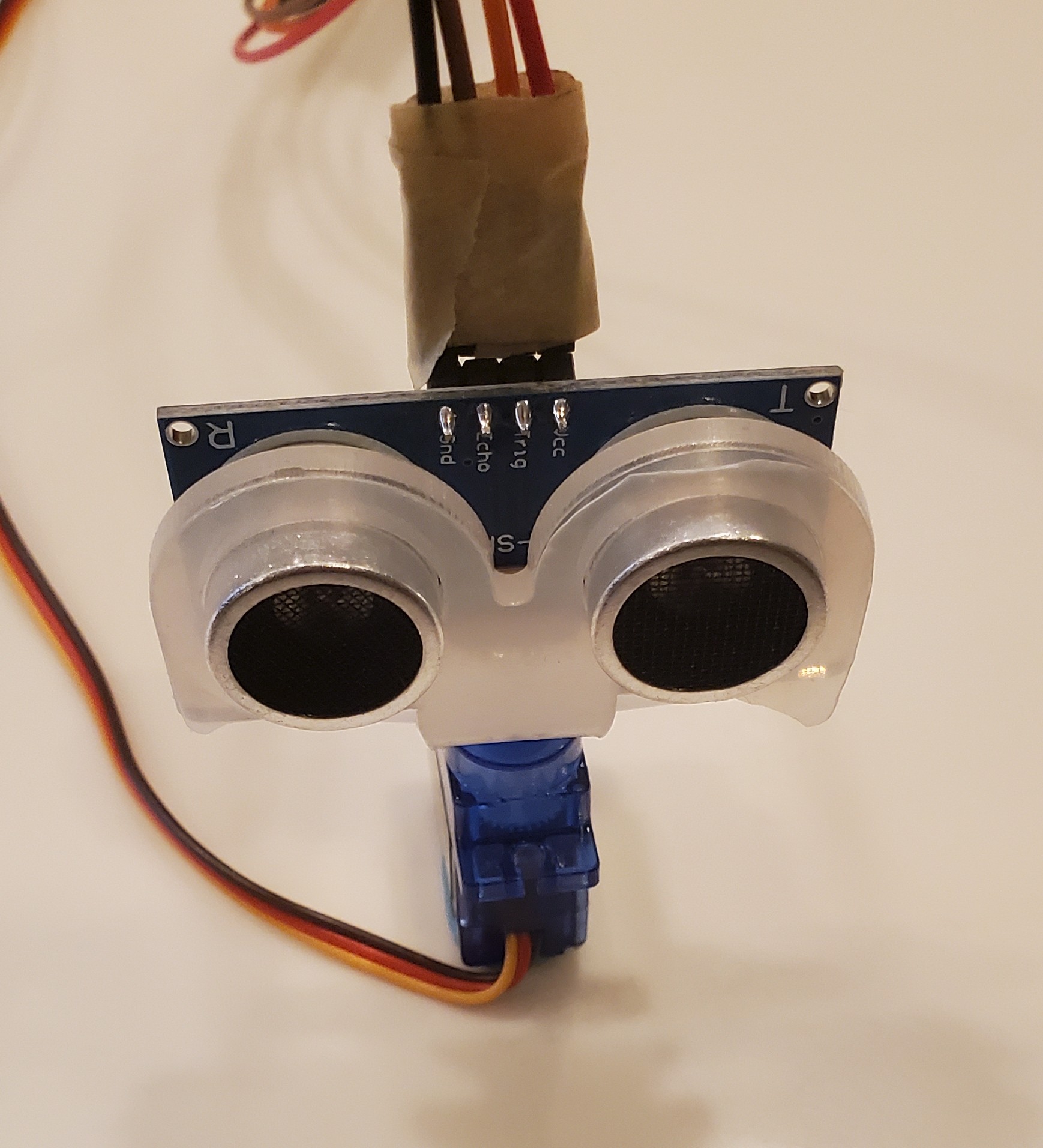 Ultrasonic Radar and Servo Mount